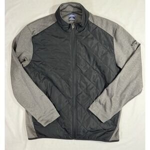 Callaway Golf Jacket Mens Size XL Weather Series Full Zip Quilted Hybrid Fleece